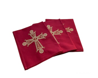 Holy communion towel with embroidery, Orthodox Christian Towels, Personalised gift, Christmas gift, Church Towel