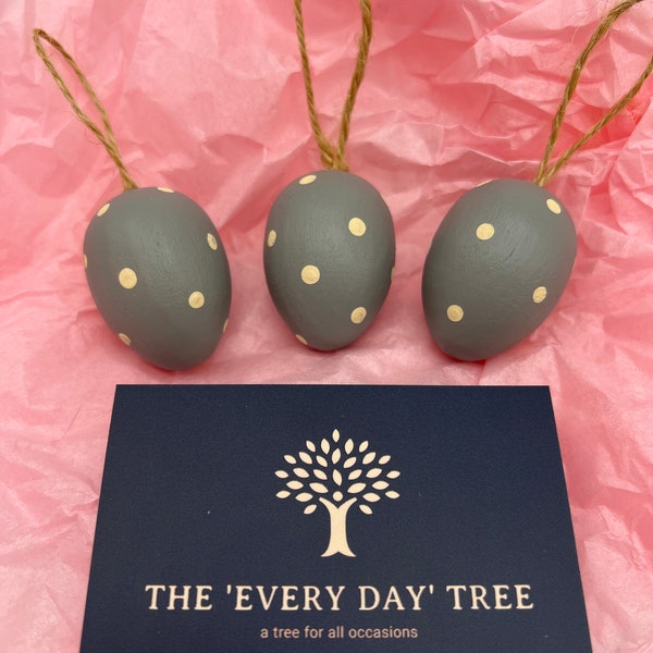 Wooden Eggs for Easter Tree