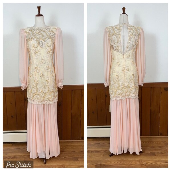 Stunning Vintage 1980s Eletra Casadei Mother of the Bride/Formal Gown!