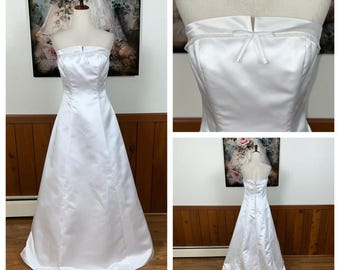 Buy Beautiful New Vintage 90s Michaelangelo White Satin Wedding
