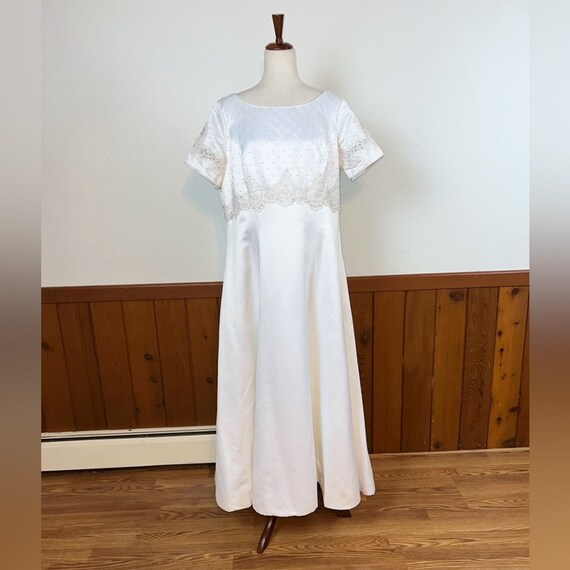 Beautiful New Vintage 90s Alfred Angelo Wedding G… - image 2