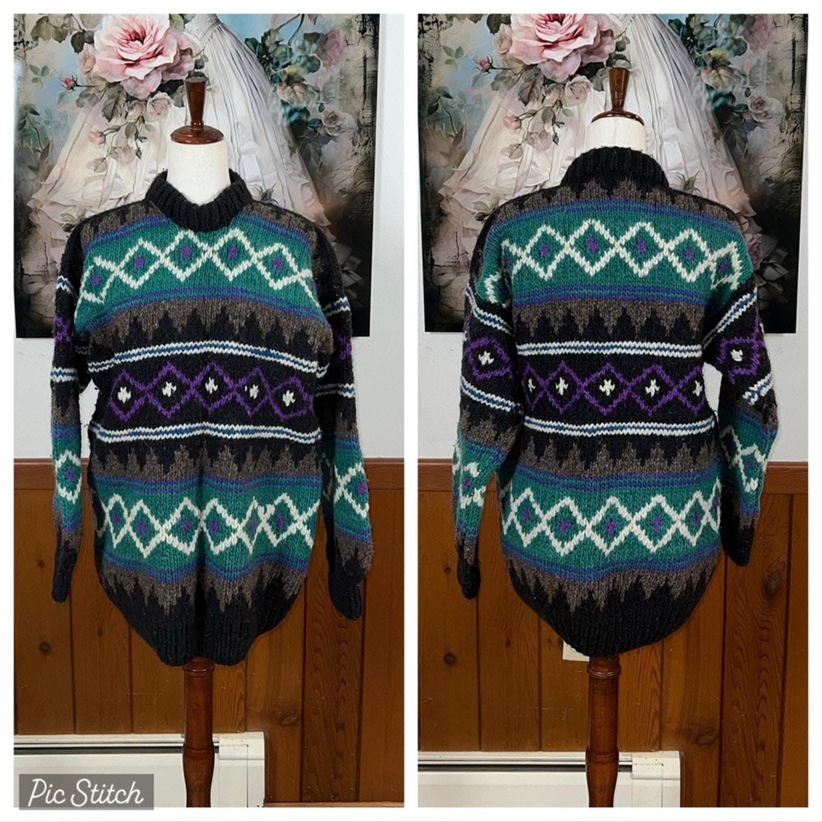 Ecuador Wool Sweater - Etsy