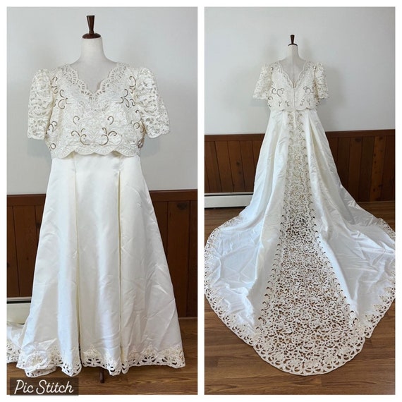Stunning Vintage 90s Forever Yours Wedding Gown!