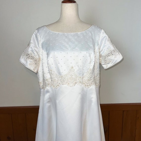 Beautiful New Vintage 90s Alfred Angelo Wedding G… - image 4