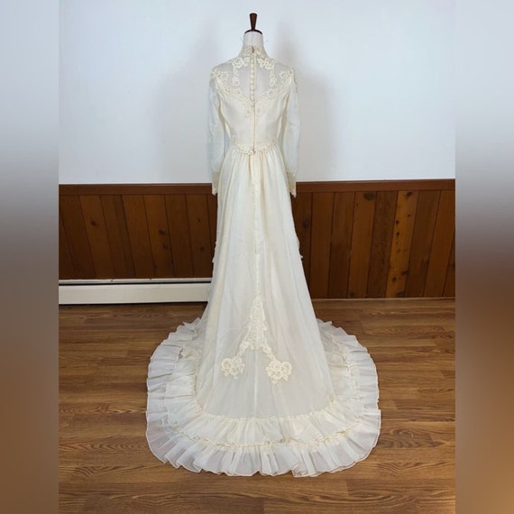 Stunning Preserved Vintage 1970s Union Made Weddi… - image 8