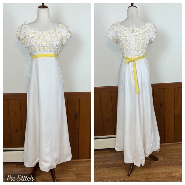 Adorable Vintage 1960s Erlebacher Priscilla of Boston Bridesmaid/Formal Gown!