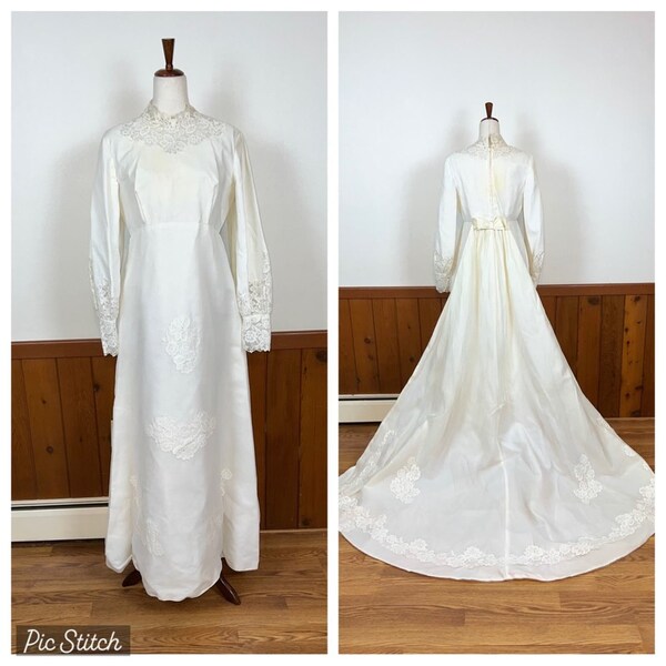 Pretty Vintage 1960s Wedding Gown!