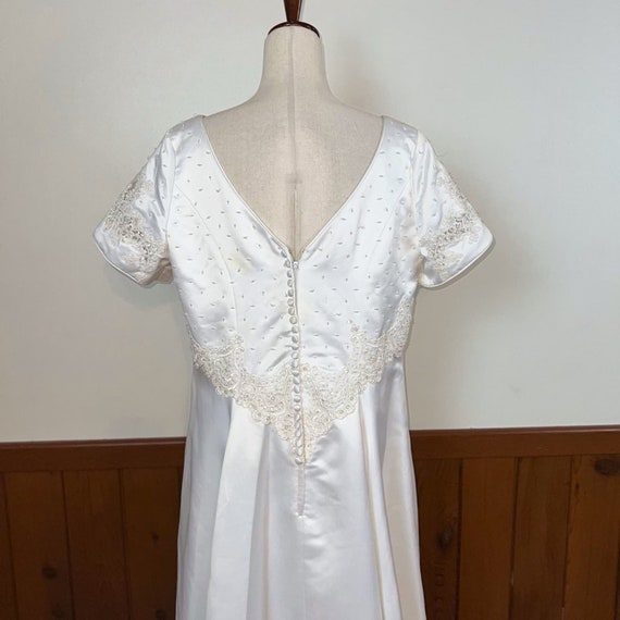 Beautiful New Vintage 90s Alfred Angelo Wedding G… - image 8