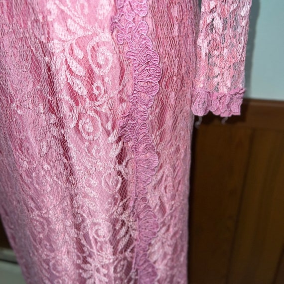 Beautiful Vintage 1970s/80s Alicia Allover Lace M… - image 4