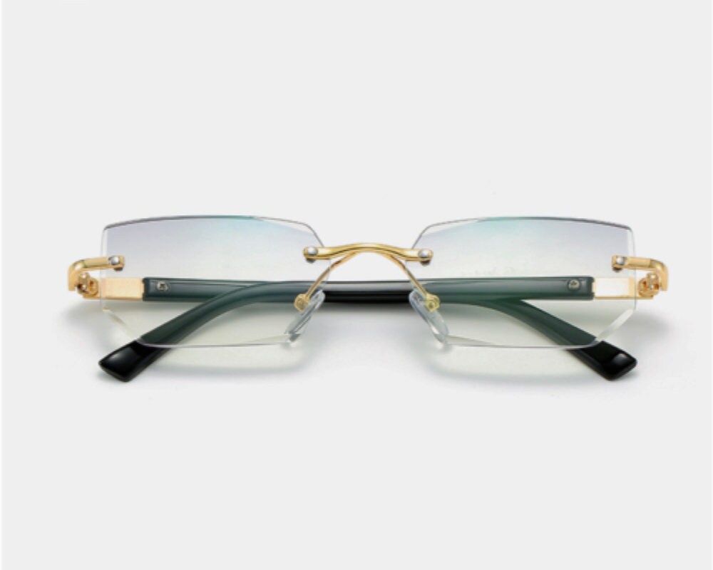 retro rimless glasses