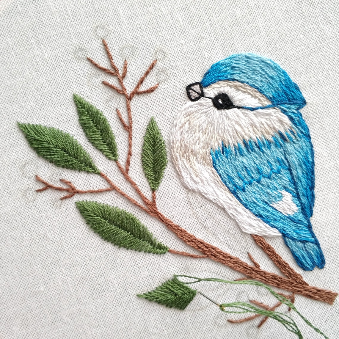 Bird hand embroidery pattern DIY embroidery hoop bird wall Etsy
