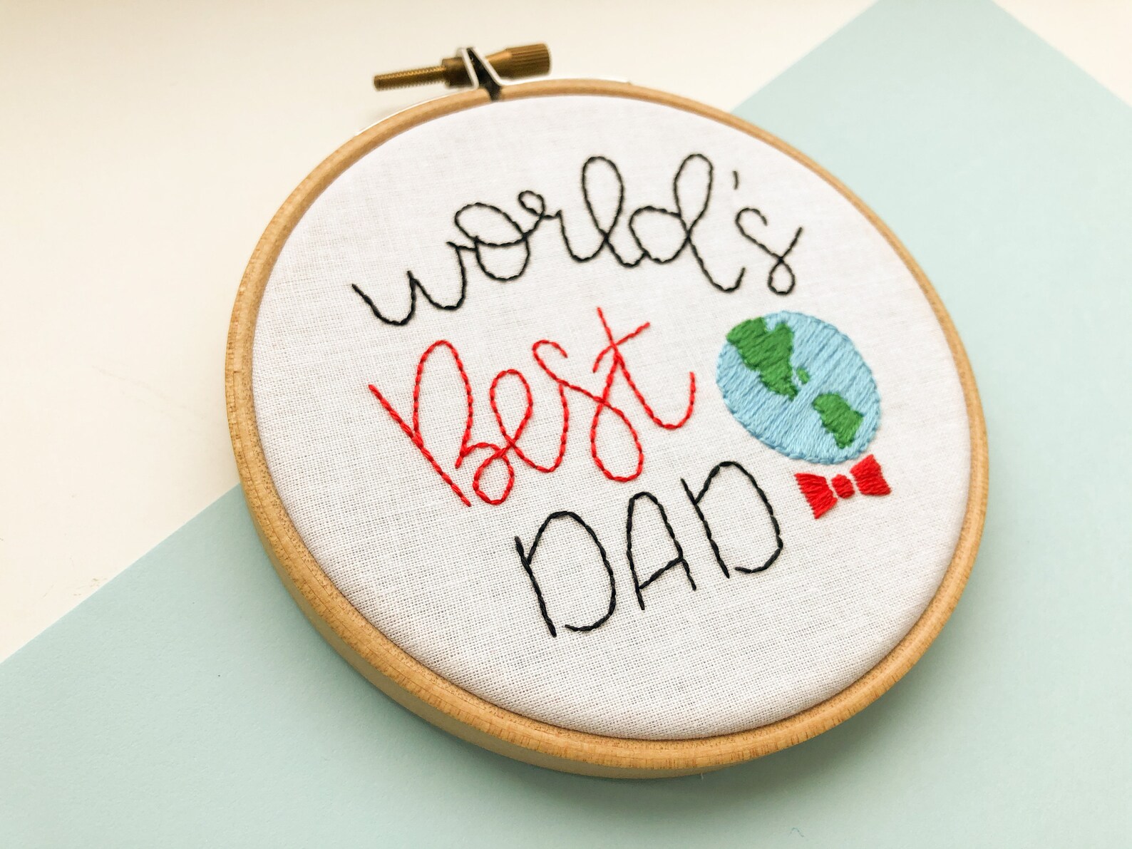 Best dad embroidery pattern for beginner DIY fathers day gift Etsy