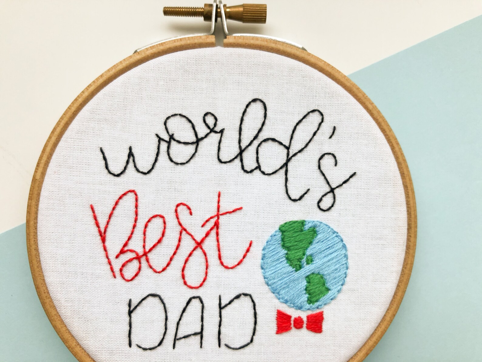 Best dad embroidery pattern for beginner DIY fathers day gift Etsy