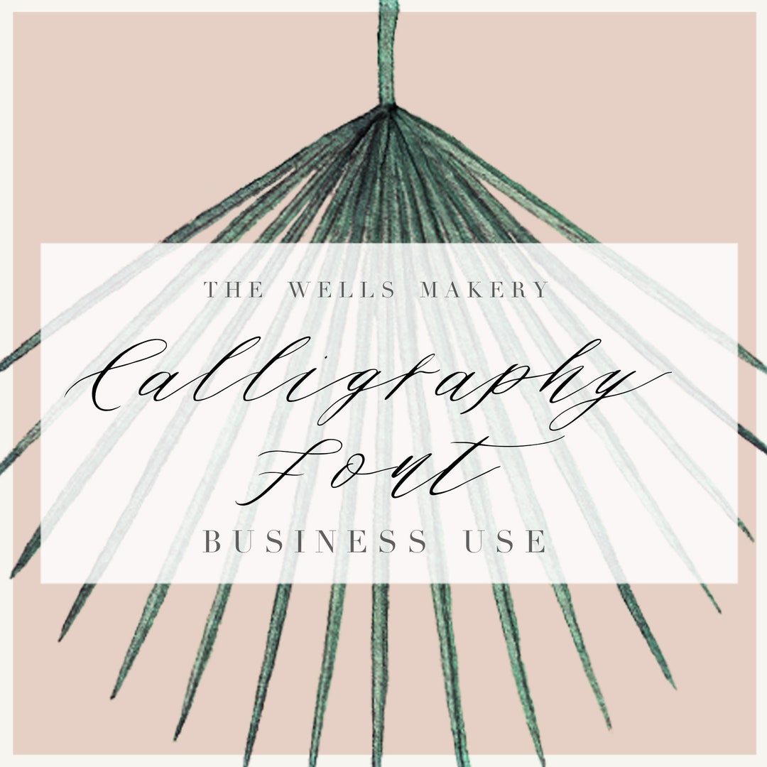 Calligraphy Font for Business Use - Etsy