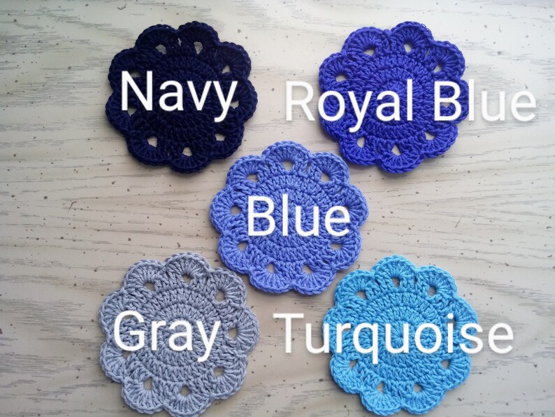 Crochet Coasters Crochet Coasterset of 4 Coaster Etsy