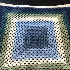 Handmade Crochet Baby Blanket: Multi-Color Nursery Decor