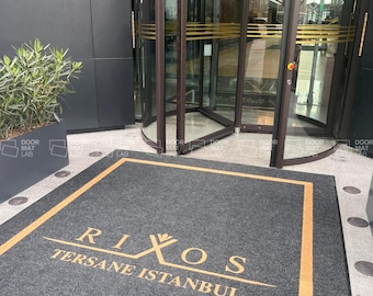 Felpudo personalizado a medida, felpudo con logotipo, alfombra con logotipo, felpudo comercial, felpudo corporativo, felpudo industrial, más tamaños