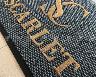 Custom Laser Cut Logo Mats for Businesses - Durable, Professional Welcome Door Mats for Shops & Offices