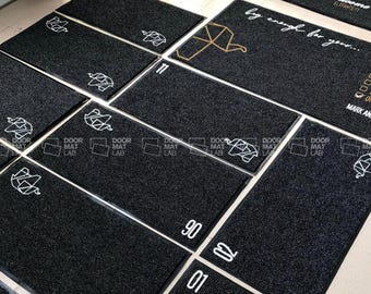 Apartment Number Logo Mat, Busines Doormat, Custom Mat, Personalized  Carpet, Logo Runner, Custom Company Mat, Corporate Mat