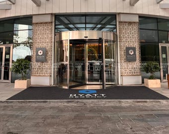 Custom Logo Mat, Custom Size Logo Mat, Business Mat, Entryway Rug, Indoor Outdoor Mat, Company Mat