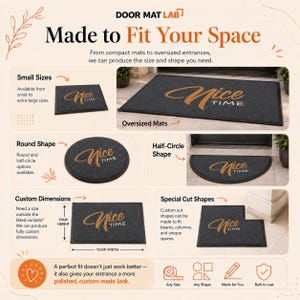 Custom Logo Doormat, Non-Slip Indoor Outdoor Mat image 5