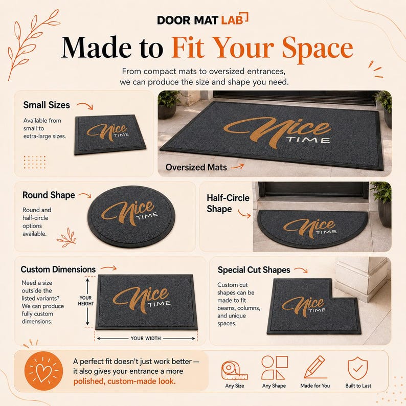 Custom Logo Doormat, Non-Slip Indoor Outdoor Mat image 5