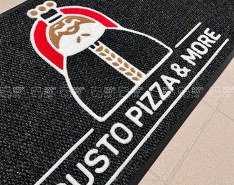 Custom Business Logo Mats – Laser Cut Welcome Mats for Offices & Commercial Spaces
