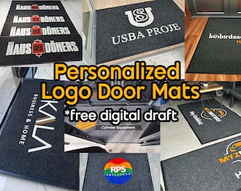 Personalized Logo Door Mat, Customizable Logo Doormat