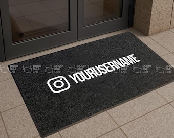 Custom Logo Doormat, Personalized Business Mat, Company Rug