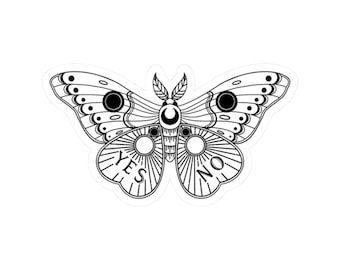 Sticker ouijamot | Kiss-cut sticker, ja nee planchette-ontwerp