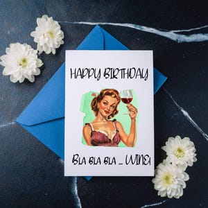 Handmade Wine Lover Birthday Card - Celebrate in Style - Digital Download Sizes 5x7, 4x6, 4.75x4.75