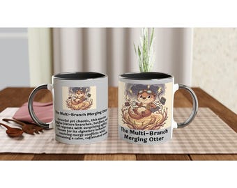 The Multi‑Branch Merging Otter– Funny Developer Nature Series Mug