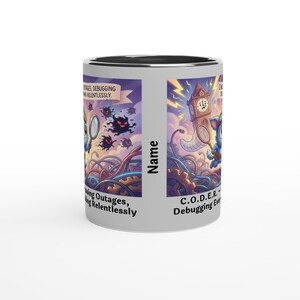 C.O.D.E.R. – Caçando Interrupções, Depurando Tudo Incansavelmente (Caneca) imagem 2