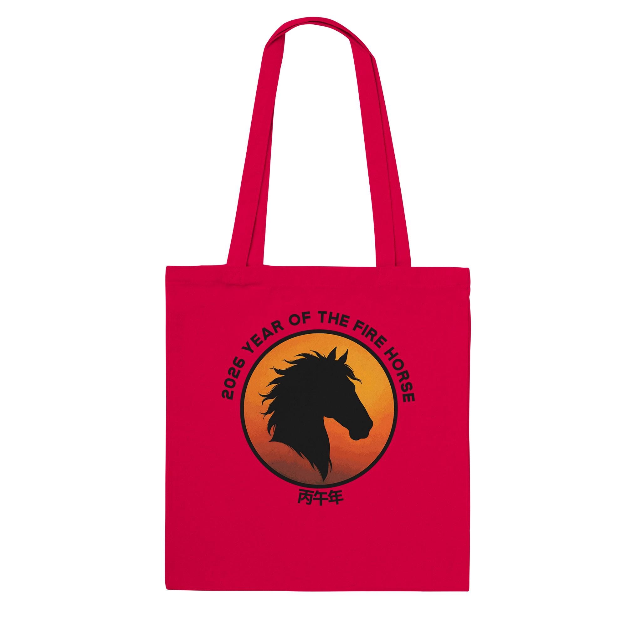 2026 Year of the Fire Horse Tote Bag • Chinese New Year Gift 