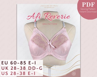 Afi Reverie Wireless Bra Sewing Pattern - Package 2 Sizes - Instant PDF Download - Afi Atelier