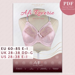Afi Chic Bra Lingerie Sewing Pattern Package 1 Sizes Instant PDF Download  Afi Atelier 