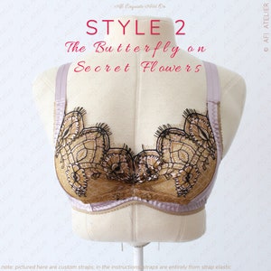 The Butterfly ADD ON for the Afi Exquisite Bra Lingerie Sewing Pattern Package 1 Sizes Instant PDF Download Afi Atelier image 6