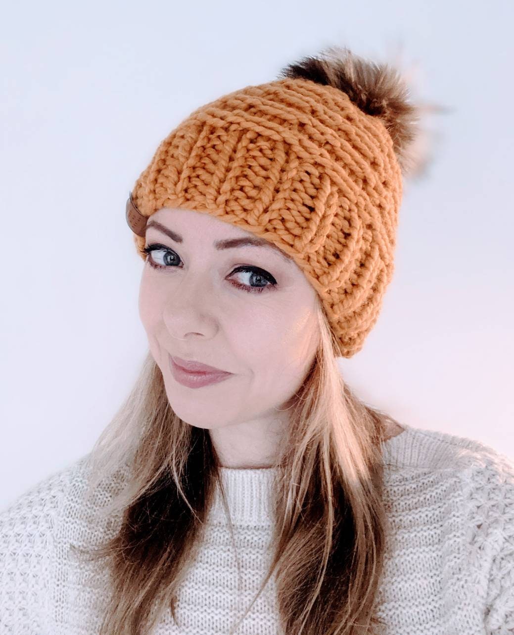 KNITTING PATTERN the Chain Link Beanie Toque Adult Knitting Pattern - Etsy