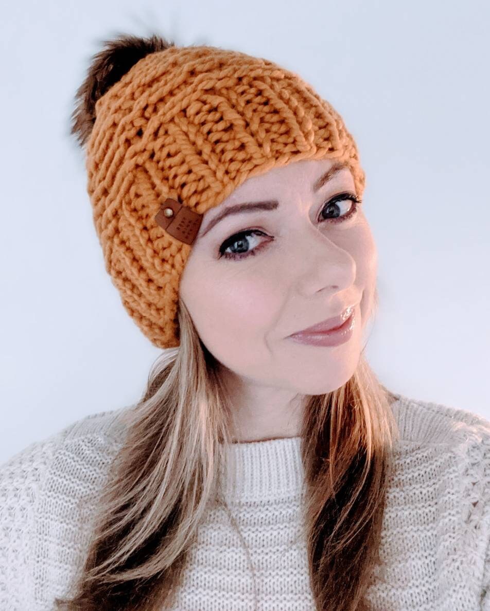 KNITTING PATTERN the Chain Link Beanie Toque - Adult Knitting Pattern ...