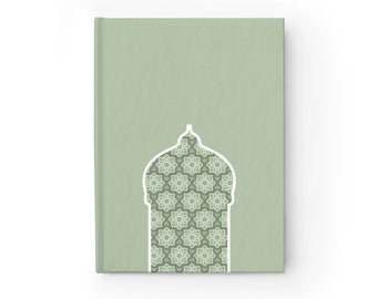 Islamic Door Lined Journal -Green