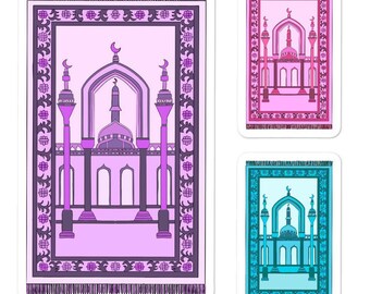 Prayer Rug Stickers, Islamic Stickers, Islamic Prayer Rug Stickers, Muslim Stickers