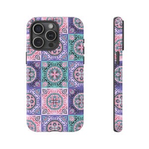 Islamic Geometric Phone Case | Muslim Design | iPhone, Samsung Galaxy & Google Pixel Phone Cases | Bohemian Phone Case | Morocco Tiles Gift