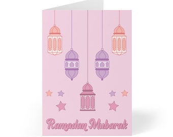 Ramadan Mubarak Greeting Cards, Islamic Greeting Cards, Lantern Greeting Cards, Ramadan Mubarak, Ramadan Cards, Ramadan Postcards