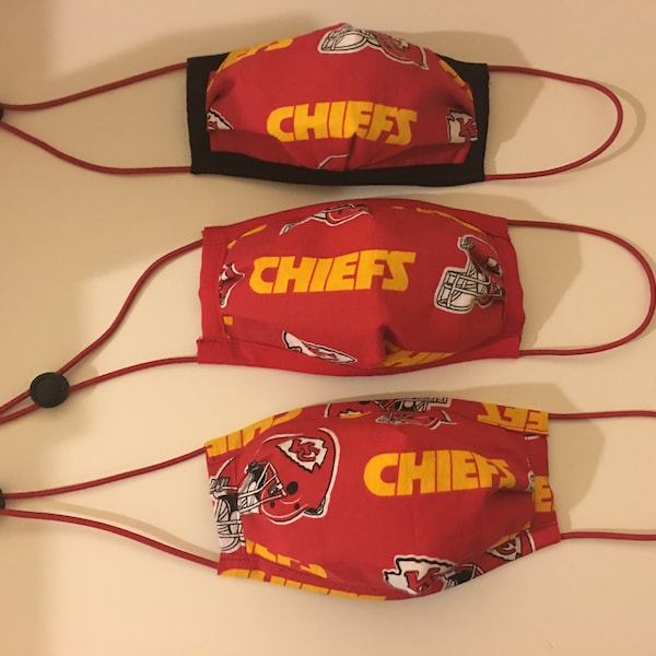 Kansas City Chiefs Mask - Etsy