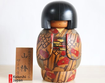 Vintage Kokeshi Doll by Kobayashi Inosuke (28.5cm/ 11.2 inches) Free Shipping
