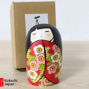 Fumio Tomidokoro Creative Kokeshi Doll - Spring Time (10cm/3.9 inches) Free Shipping