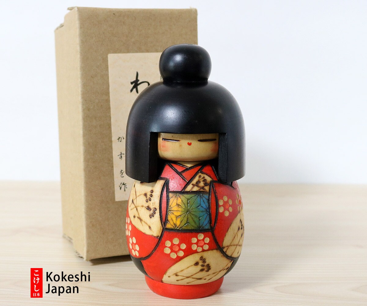 Kazuo Takamizawa Vintage Kokeshi Doll - Warabe (16cm/6.3 inches) Free Shipping