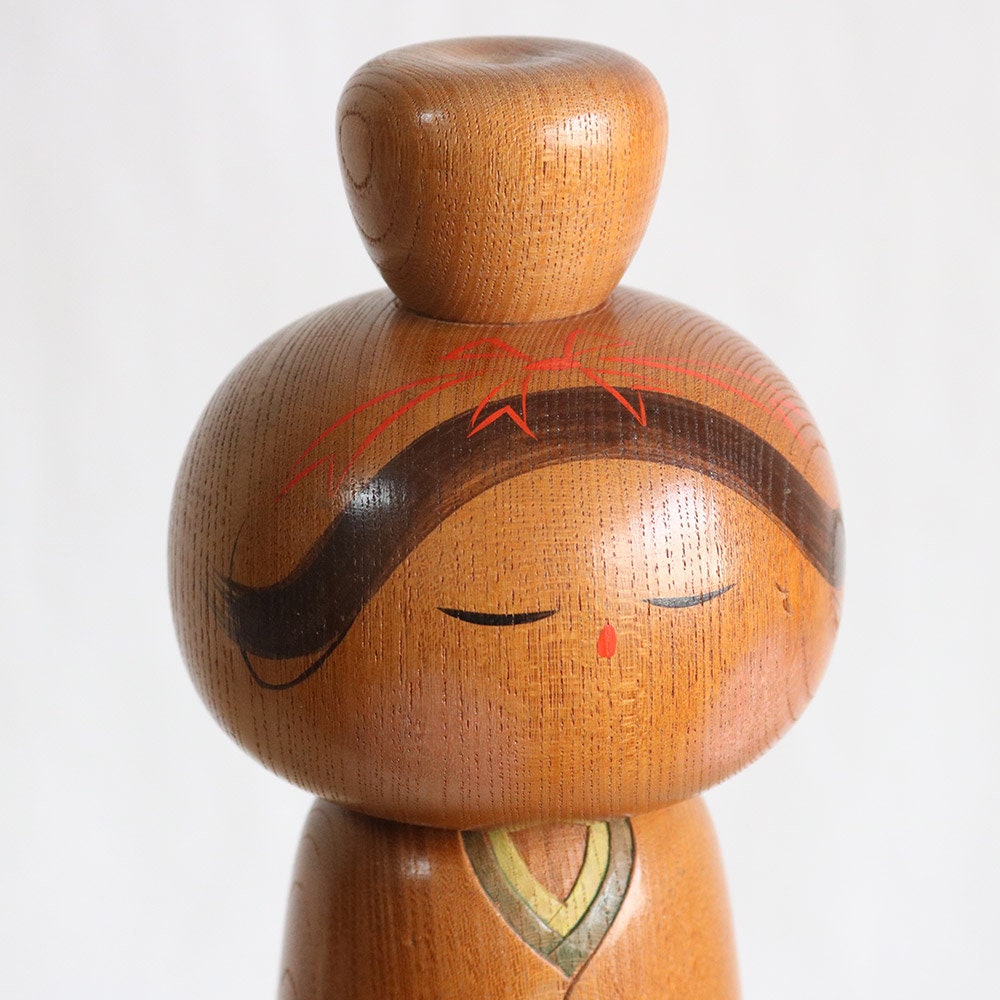 Tall Vintage Kokeshi Doll by Daisuke Takeda 35cm/13.7 Inches Etsy