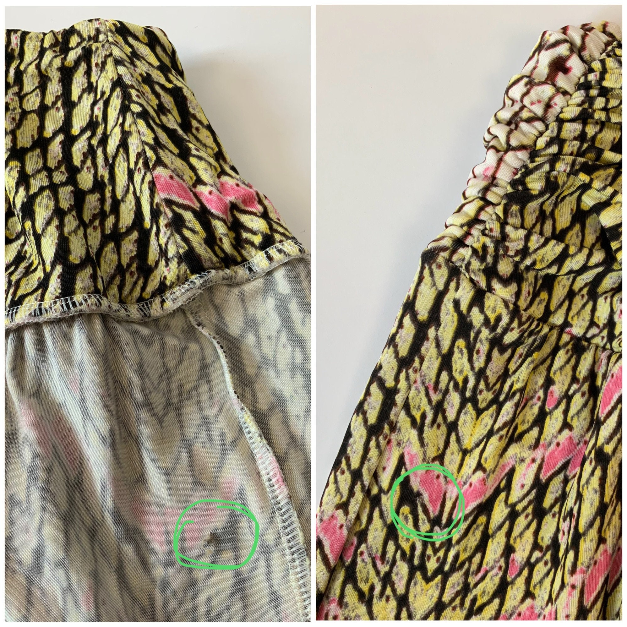 JUST CAVALLI Y2K Reptile Animal Print Matching Skirt Top Set