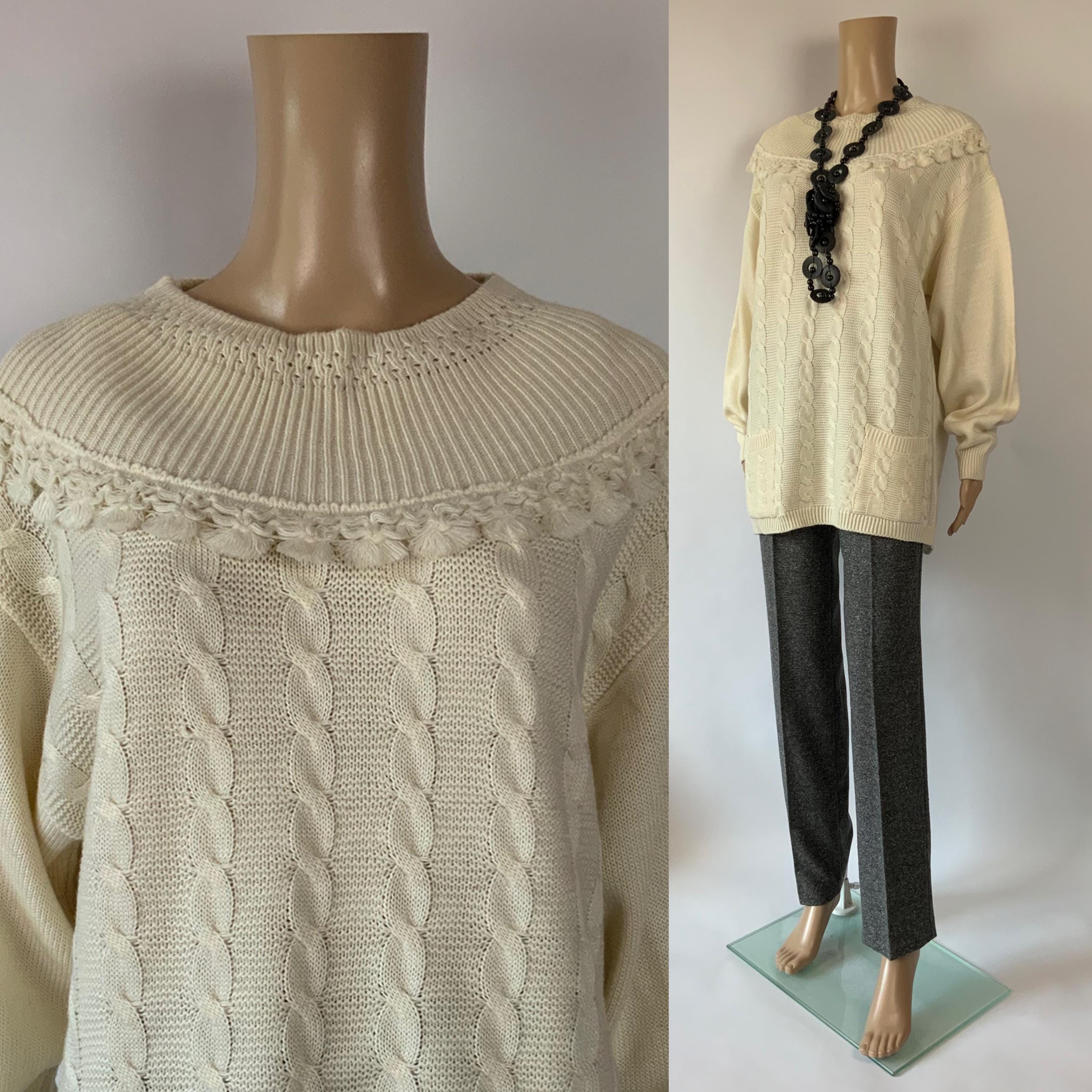 Vintage 90s Italian Collared Sweater - Etsy